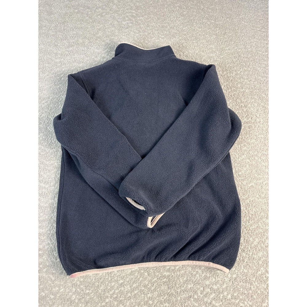 Patagonia Synchilla Fleece Pullover Kids Medium 10 Blue Synchilla Snap Collared - Picture 6 of 7